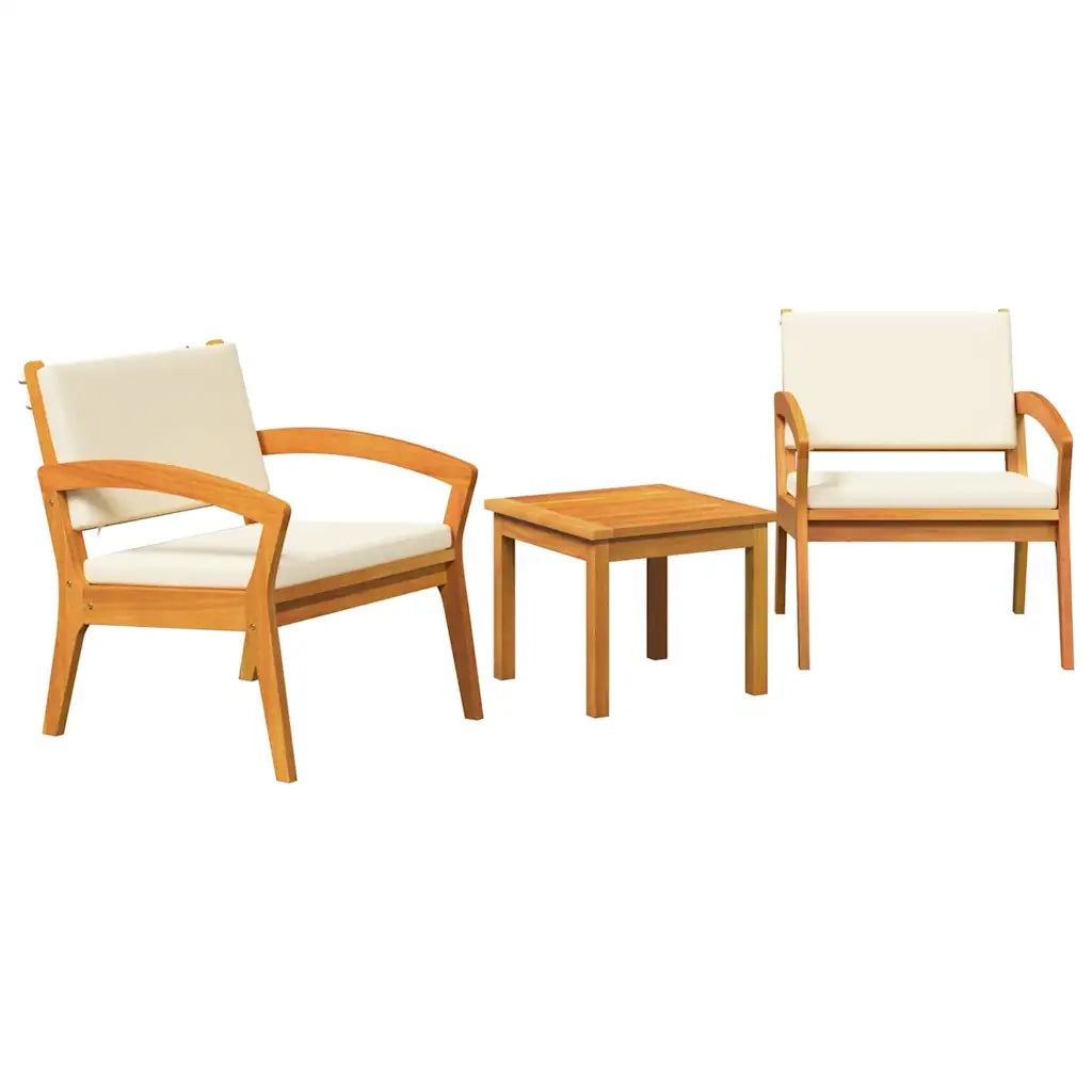 Set bistrot con cuscino 3 pcs Marrone Poliestere 4106466