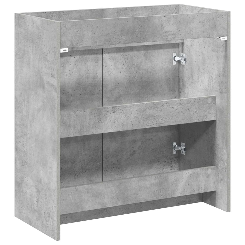 Mobiletto da Bagno Sotto Lavabo Grigio Cemento