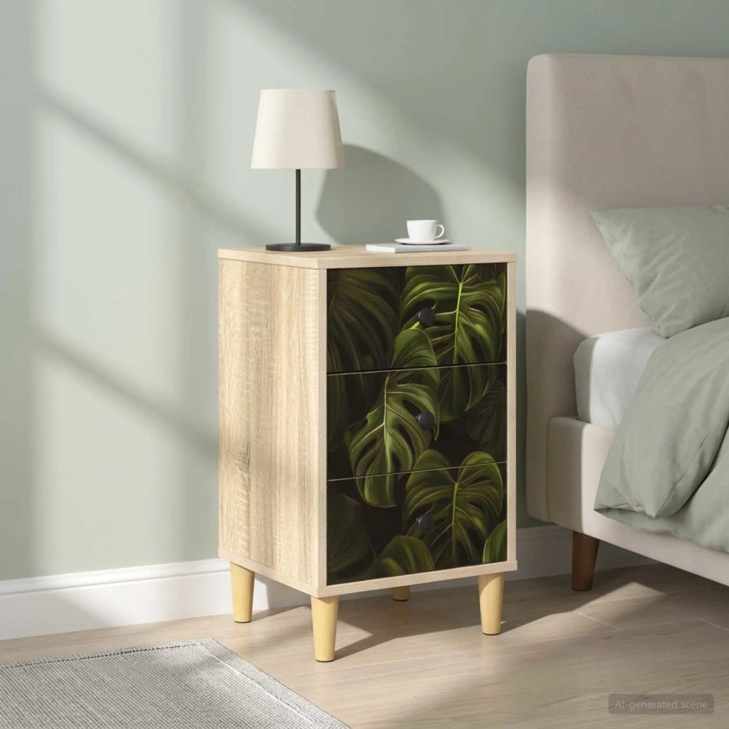 Armadio da Notte ELBURG 2 pz Rovere Sonoma 36 x 33 x 60 cm 8007278