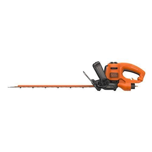 Black & Decker Black + Decker Elektro-Heckenschere (500W, 50 cm Schwertlänge, 22 mm Schnittstärke, Bügel-Zweithandgriff und transparentem Handschutz, für mittlere bis große Hecken)
