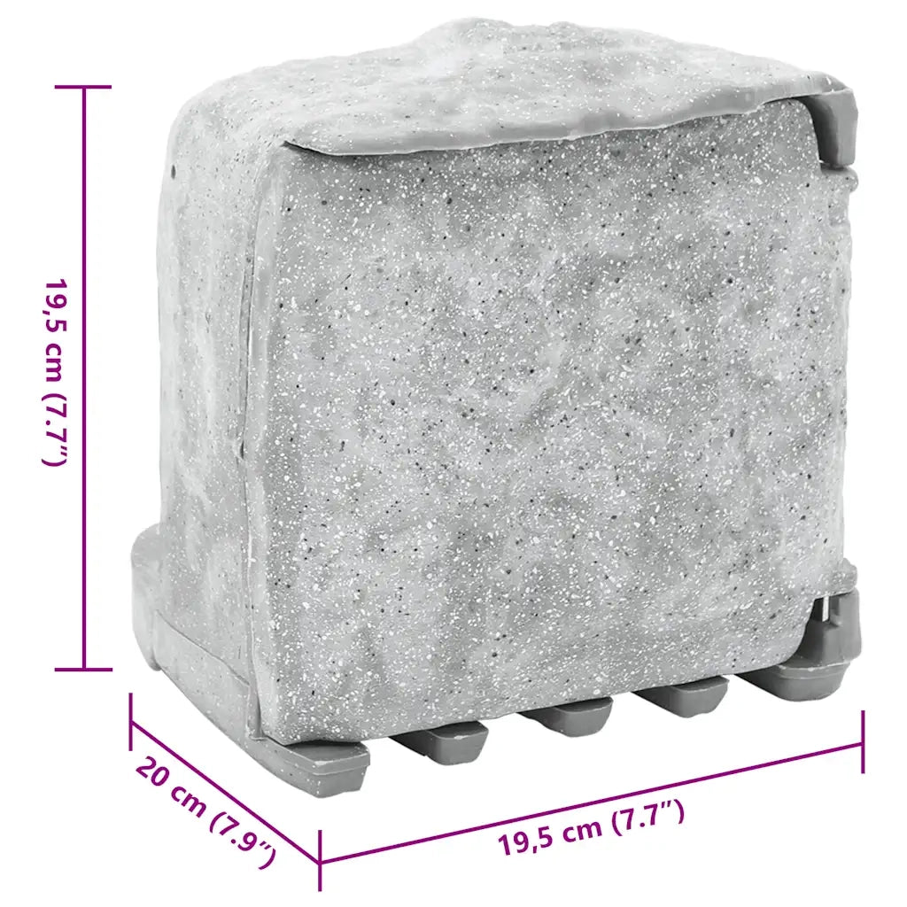 Presa da Esterno con Picchetto a 4 Vie Grigio Effetto Pietra CFW1461118