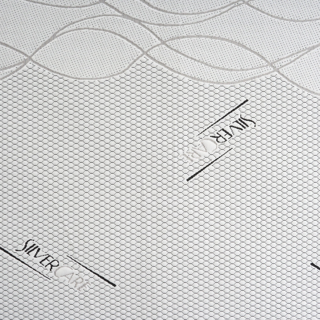 Topper Singolo 90x200 in memory foam 5 cm con rivestimento Silver Fresh completamente sfoderabile
