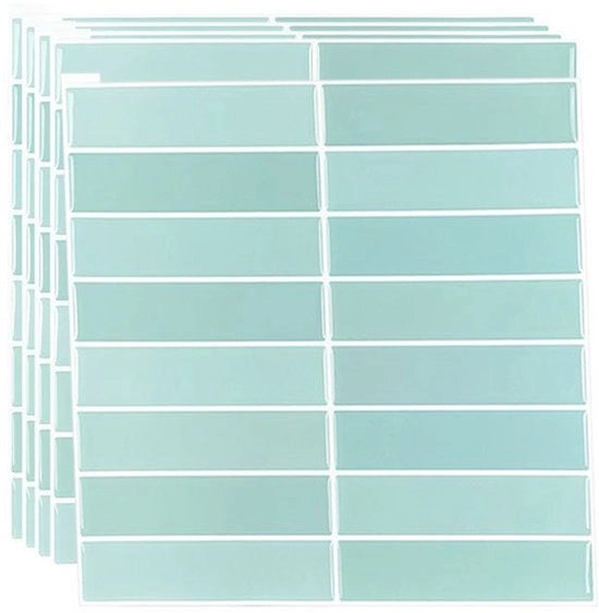 Set di 5 pannelli da parete 3D autofixanti, rivestimento decorativo impermeabile, adatto per cucine, bagni, salotti moderni o uffici.