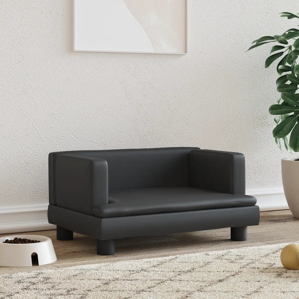 Lettino per Cani Nero 60x40x30 cm in Similpelle CFW1025365