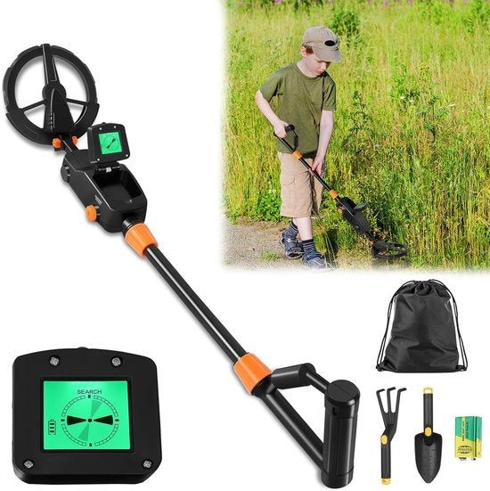 Metaaldetector per bambini - Detettore di metalli - Adattabile per bambini e adulti - Altezza regolabile - Impermeabile - Leggero.