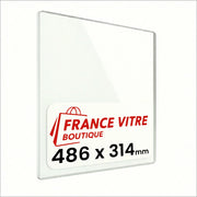 486 x 314 x 4 mm - Vetro per stufa a legna - vetro camino di ricambio - vetro per caminetto resistente al fuoco - France Vitre