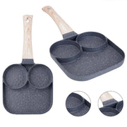 Trade Shop - Padella Antiaderente Multifunzionale 3in1 Con 3 Sezioni Divise Accessori Cucina Casa 624284 -
