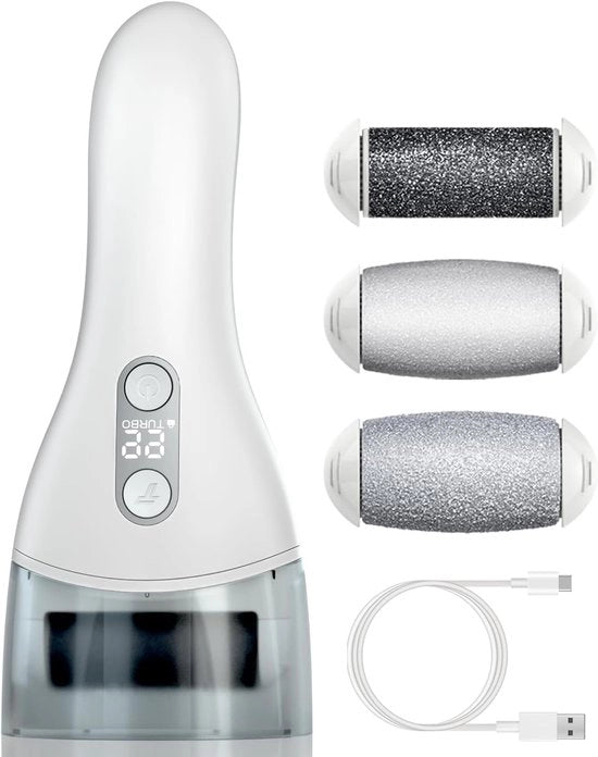 Rimozione Calli Elettrica - Kit Pedicure Elettrico - Raschiatrice per Piedi