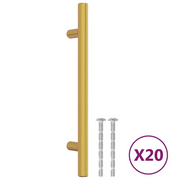 Maniglie per Mobili 20 pz Oro 128 mm in Acciaio Inox CFW1585486