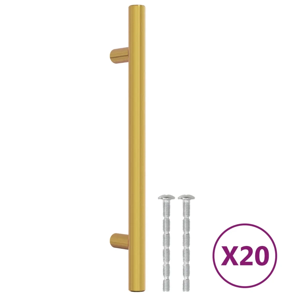 Maniglie per Mobili 20 pz Oro 128 mm in Acciaio Inox CFW1585486