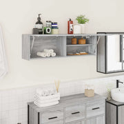 Mobile da Bagno Grigio Sonoma 100x25x30 cm in Truciolato