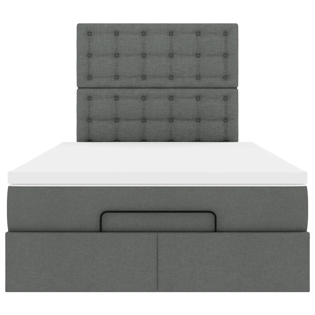 Struttura Letto Pouf con Materasso 120x200 cm in Tessuto 3313314