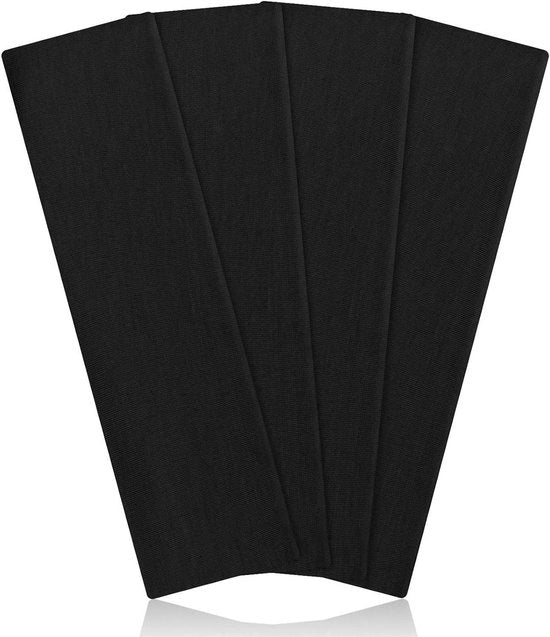 Bandeau Sportivo per Donna e Uomo, Banda Capelluta Antiscivolo, Respirante e Leggera, Adatta per Fitness, Yoga, Corsa - Nero.