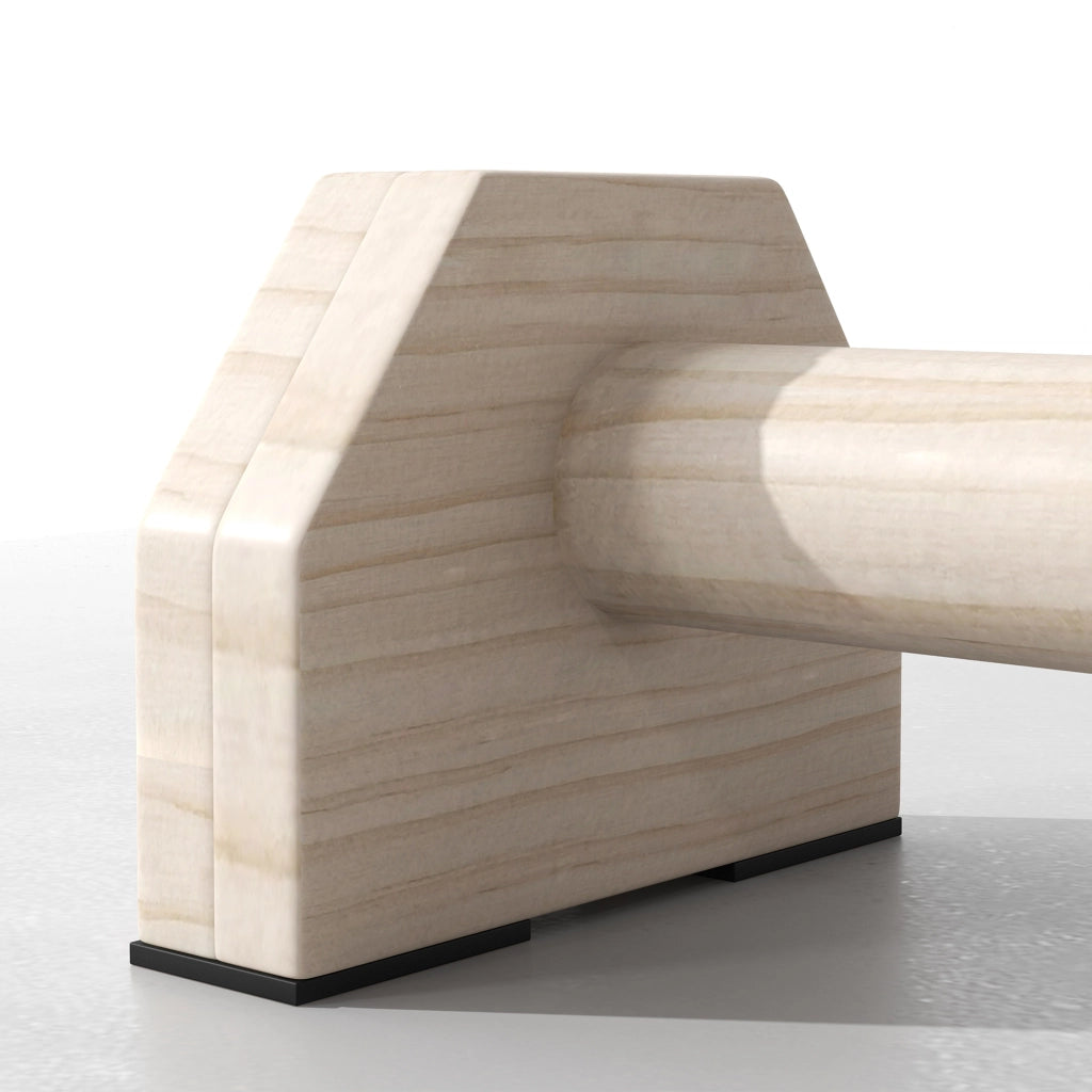 Barre parallele in legno per allenamento ¨C zephmum ¨C 30x13x10 cm naturale