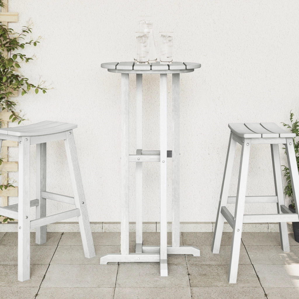 Tavolo da Bar Bianco 55x55x107 cm HDPE