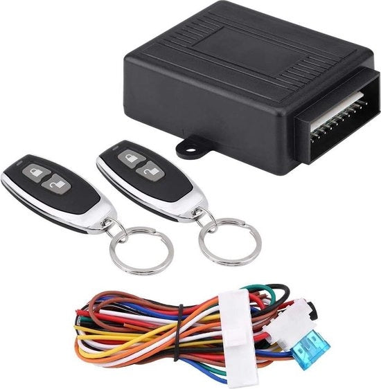 Kit di accesso senza chiave per auto - Chiave elettronica universale per portiere auto con chiusura centrale e comando a distanza.