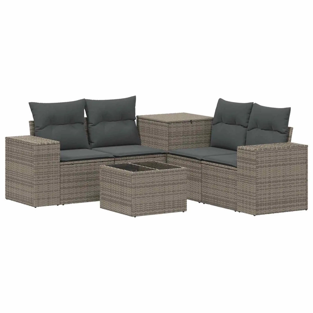 Set di divani 6 pz Grigio e Grigio Scuro 3447566