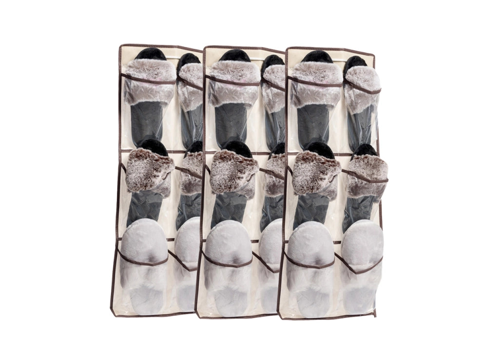 Organizer Spazio 6 Tasche Scarpiera Armadio Organizzatore Guardaroba Scarpe Ciabatte - 5 Pezzi - Scarpe