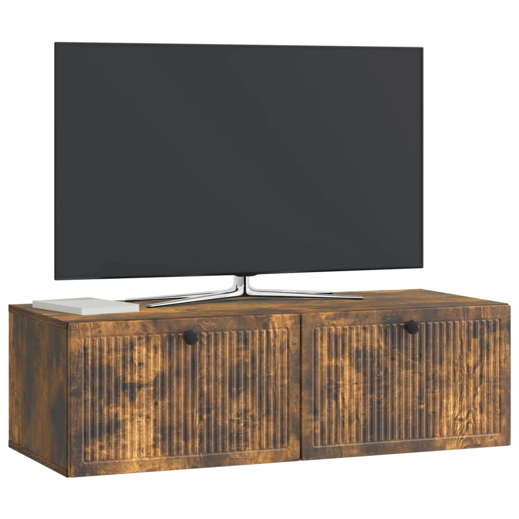 Mobile Porta TV da Muro Rovere Fumo 98 x 41 x 30 cm