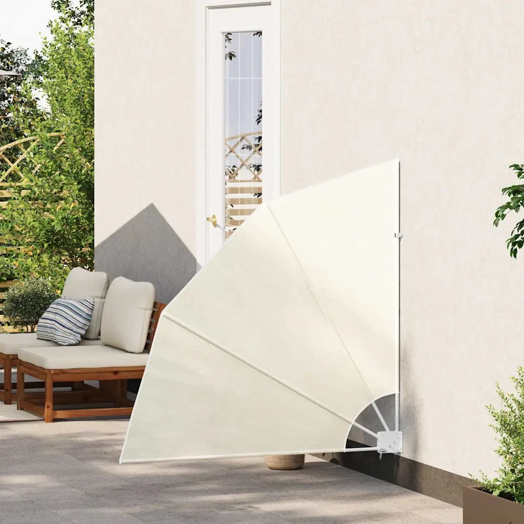 Tenda Laterale per Balcone Pieghevole Crema 140x140 cm cod mxl 15337