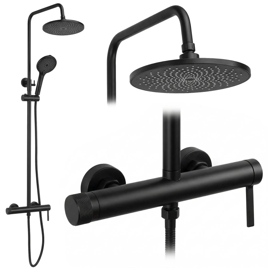 Set Doccia Rea Rivo Black