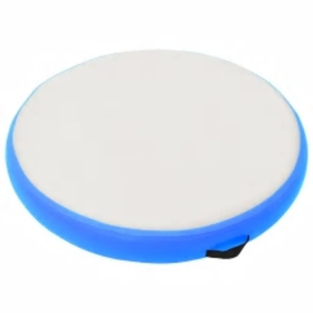 Tappetino Ginnastica Gonfiabile con Pompa 100x100x20cm PVC Blu CFW9876717