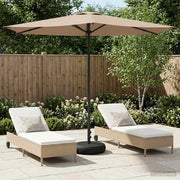 Ombrellone da giardino-Parasole da Giardino con Base 270 x 270 cm Poliestere 837951