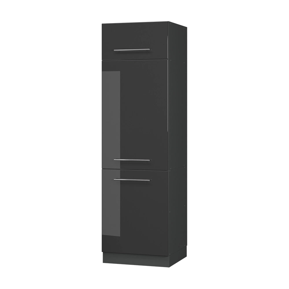 Vicco Armadio frigorifero Antracite lucido 60 cm