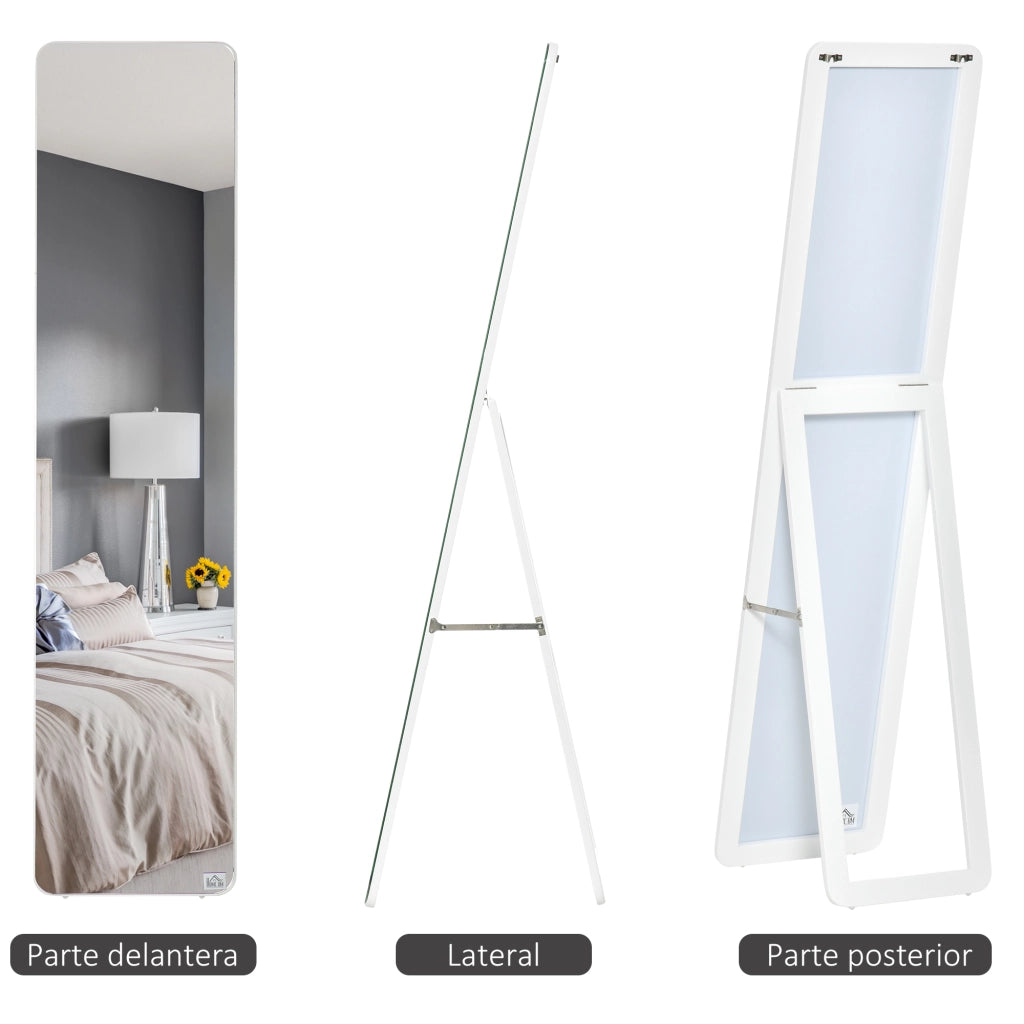 Specchio a Pieno Corpo ¨C zephmum ¨C 37x43x156 cm Bianco