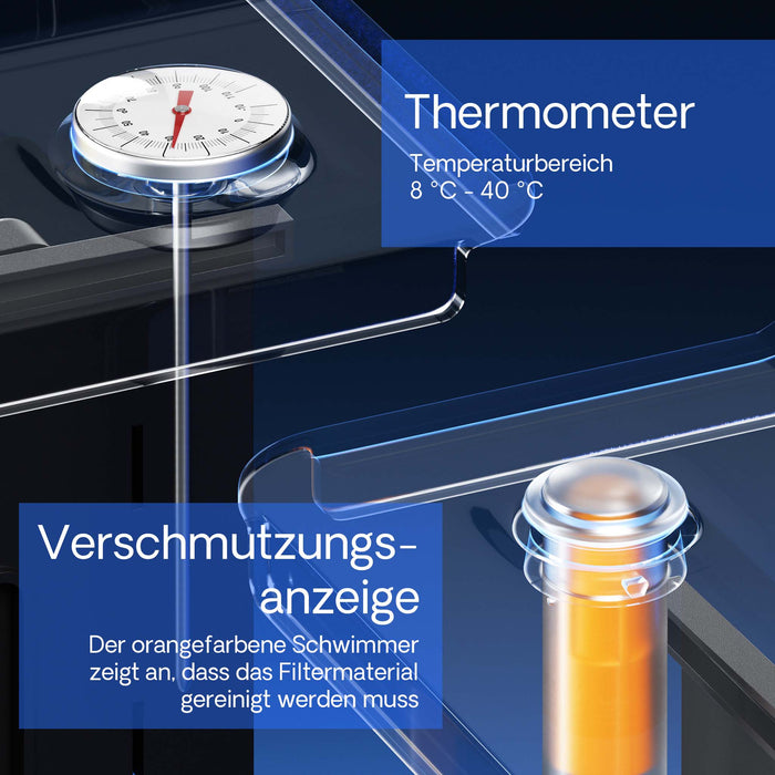 CBF-200U Filtro a camera per laghetti con lampada UVC da 9 W Sistema filtrante