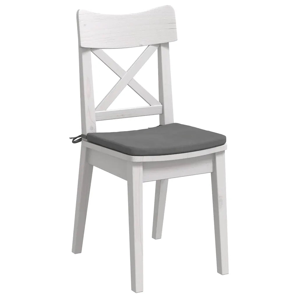 Cuscini per Seduta 4 pz | Cuscini per sedie Grigio scuro 40 x 40 x 3 cm