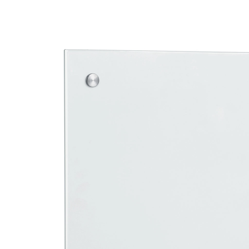 Paraschizzi in Vetro Temperato 70 x 50 cm Bianco, opaco [neu.haus]
