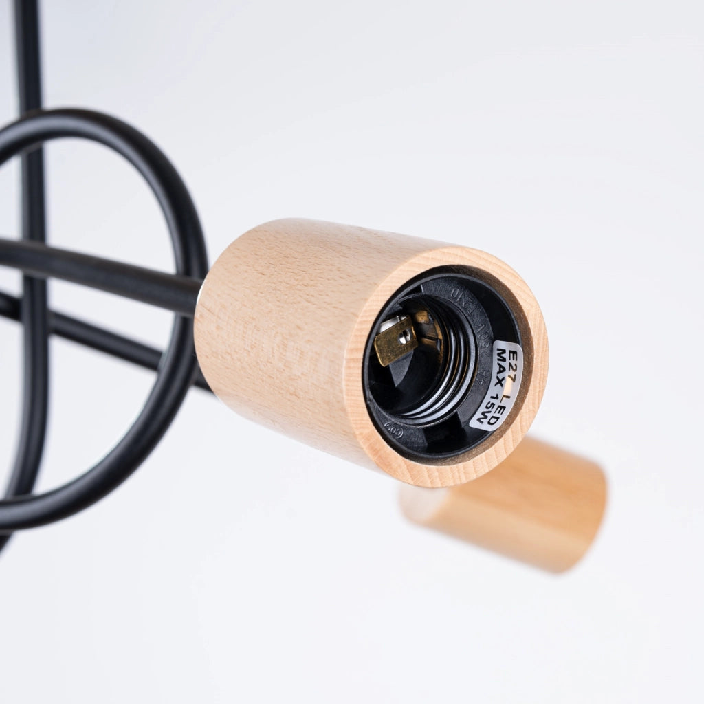 Lampadario EMBER 3 schwarz