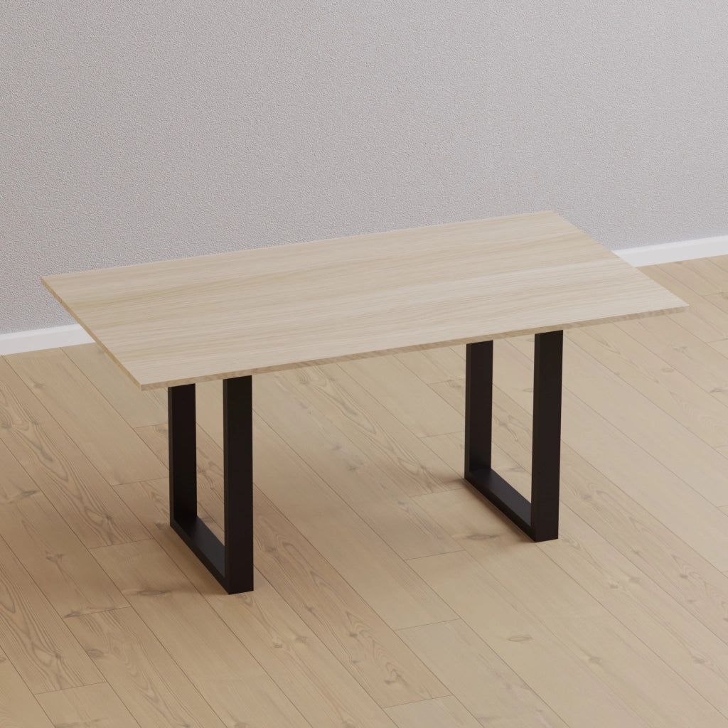 Set di 2 Gambe in Acciaio 'Holsted' per Mobili Fai da Te - Forma di U - Nero Opaco (AxL) 40 x 28 cm [en.casa]