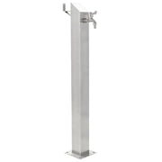 Fontanella a Colonna in Acciaio Inossidabile Quadrata 95 cm 45453