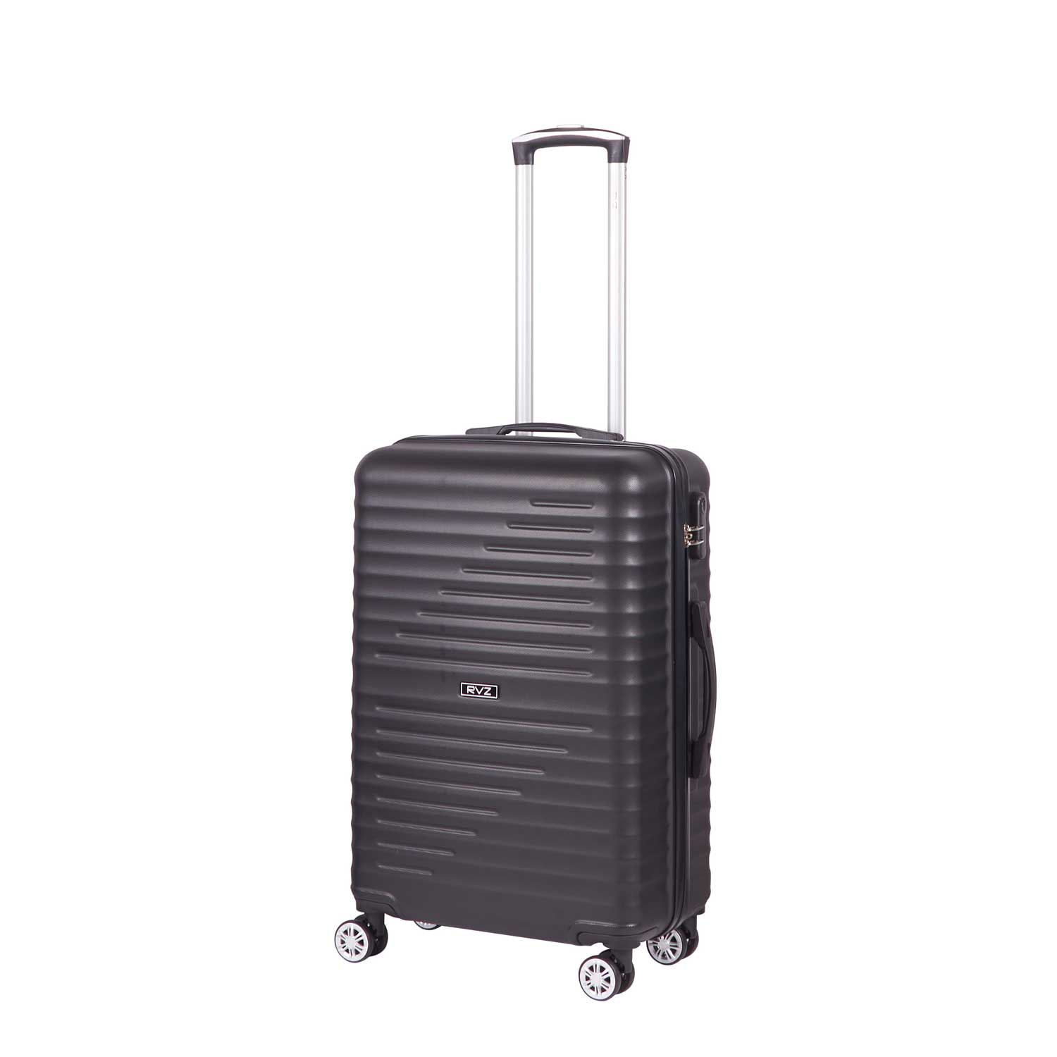 Trolley Valigia Media Rigido 4 Ruote con Combinazione in ABS Ravizzoni Svezia Nero