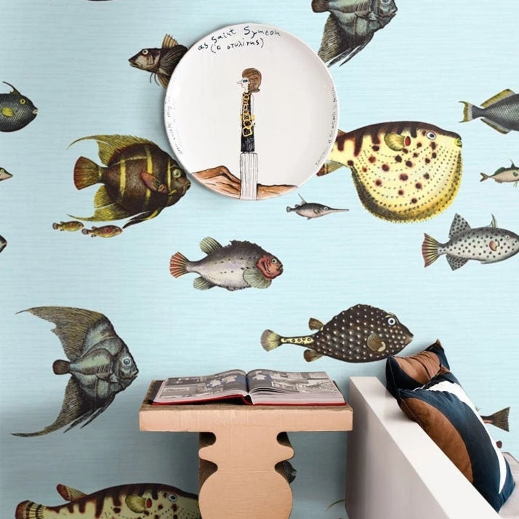 Carta da Parati Pesci Tropicali Carta Vegana 250x200cm 5,5mq 