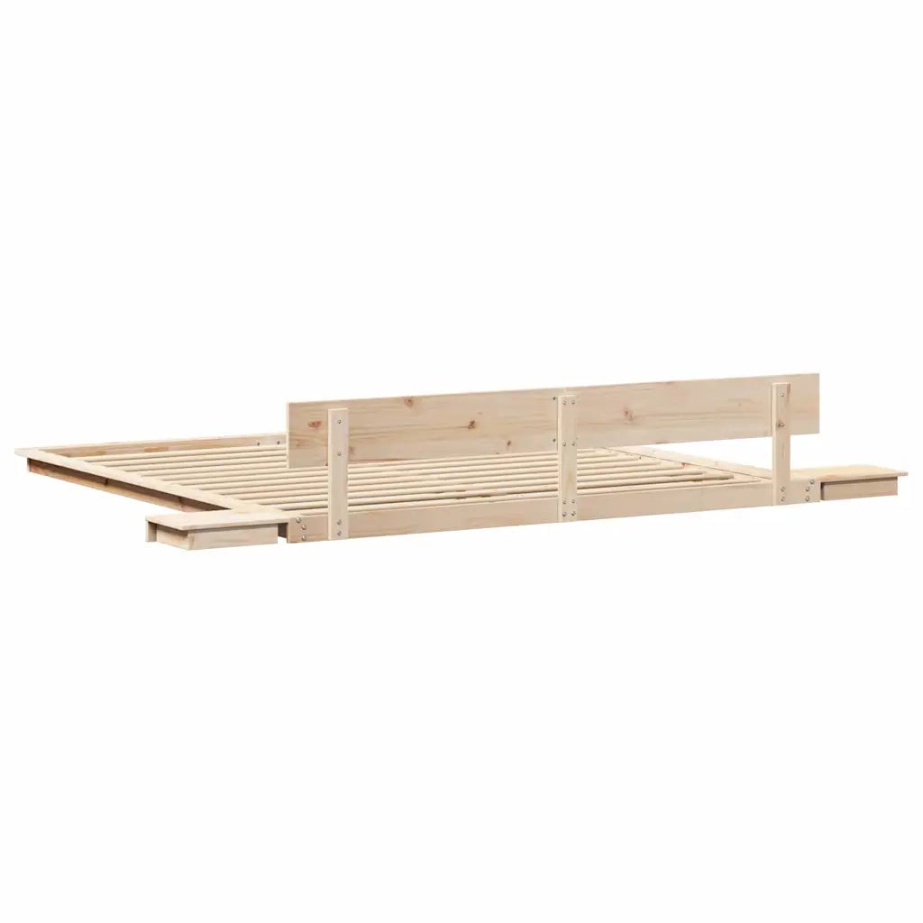 Struttura del letto Marrone 200 x 200 cm legno