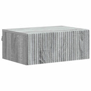 Mobiletto da notte a muro Grigio Sonoma 49 x 34,5 x 20 cm 898457