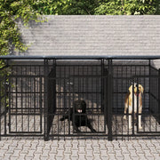 Gabbia per Cani da Esterno con Tetto in Acciaio 15,02 mÂ² cod mxl 44300