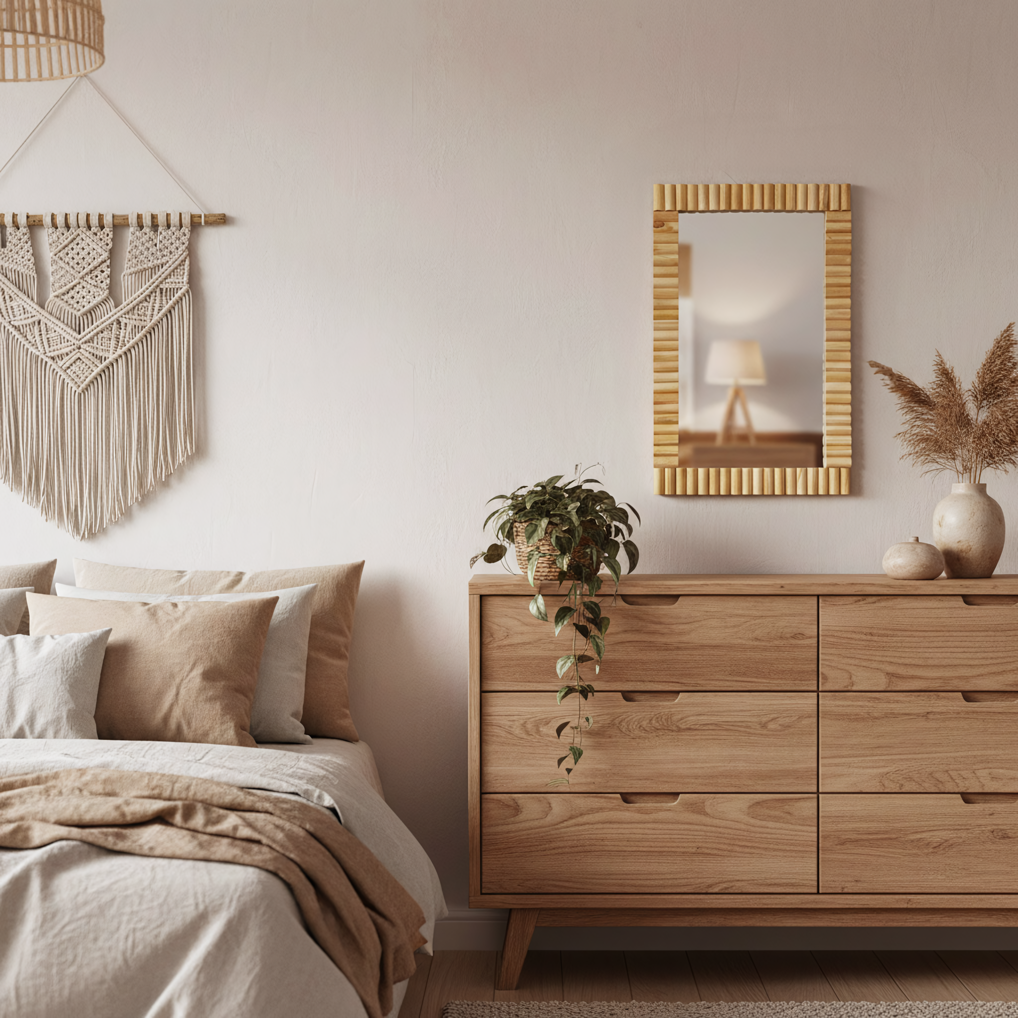 Specchio Da Parete Boho 55cm Klna-mr01