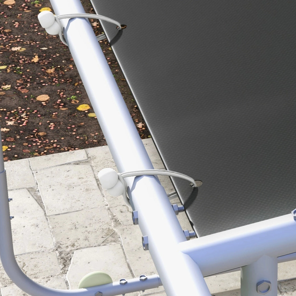 Pergolato padiglione circa 3 x 3 m tetto patio con protezione UV completo di sacco di sabbia e ruote tessuto Oxford per balcone e giardino