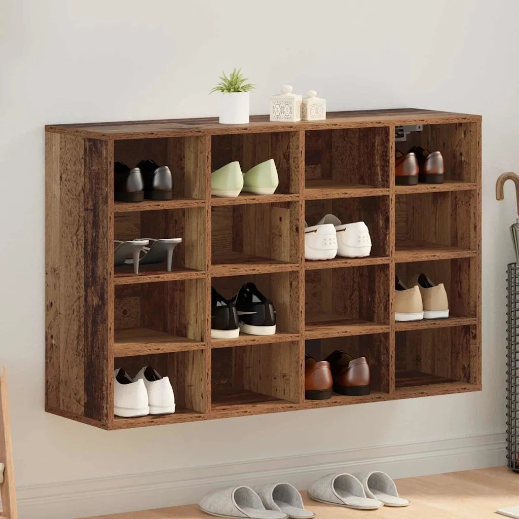 Mobile per scarpe-Scarpiera Legno vecchio 103 x 30 x 67 cm