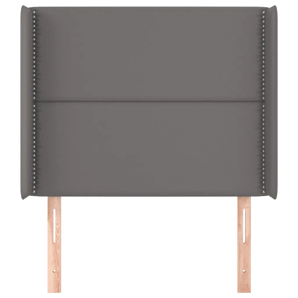 Testiera ad Orecchio Grigio 93x16x118/128 cm in Similpelle 3119522