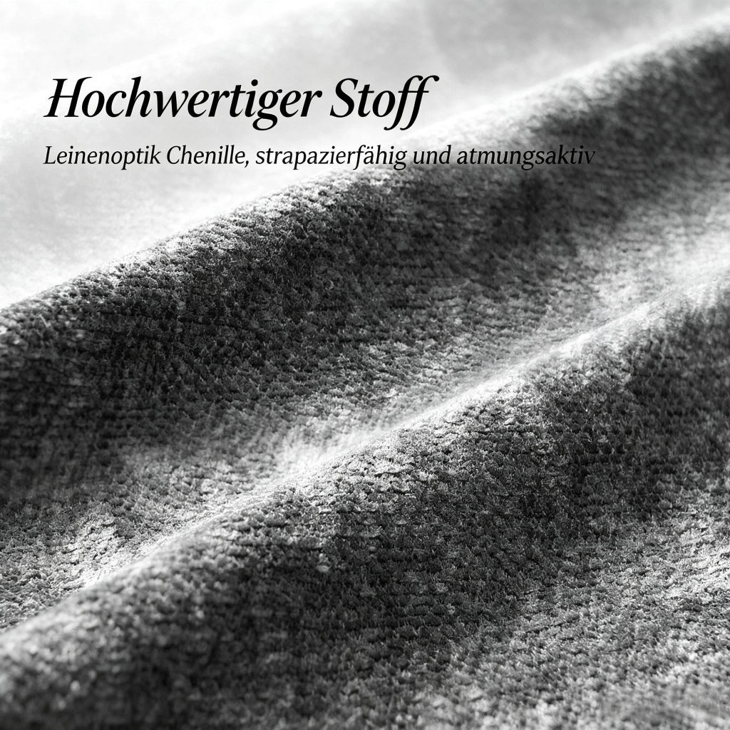 Sedia da sala da pranzo set da 2 con schienale aperto ergonomico design salvaspazio in chenille e metallo grigio