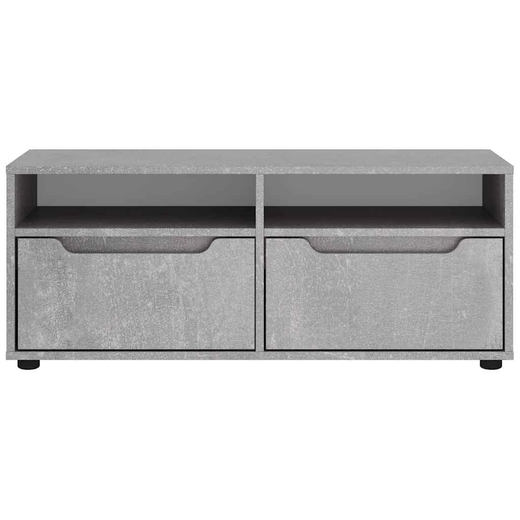 Mobile TV a parete con ampio spazio di archiviazione 100 x 40 x 38 cm stile moderno legno ingegnerizzato grigio cemento 02_0058335