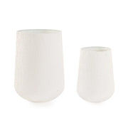 Set di 2 Porta Vaso in Metallo con Finitura Smaltata Opaca - FRESH