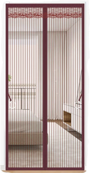 Porta finestra anti-zanzare magnetica - 90*200cm - Senza perforazione - Adatta per porte in legno, metallo, marmo, acciaio inox, piastrelle e altre - Porta finestra anti-zanzare estiva - Tendalino di separazione con cerniera magnetica