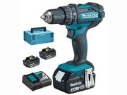 TRAPANO AVVITATORE PERCUSS. 2 VEL. 3 BATT. 18V 3AH (DHP482RF3J)    MAKITA