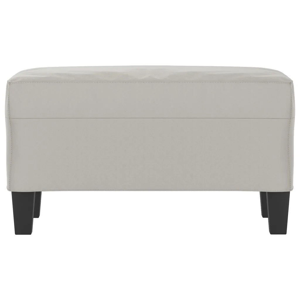Panca Grigio Chiaro 70x35x41 cm in Microfibra cod mxl 60614